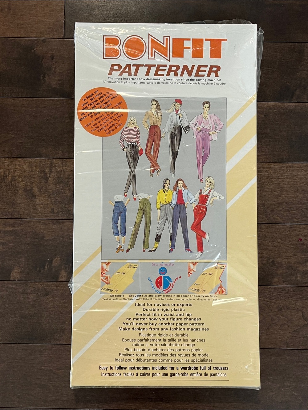 Vintage Bonfit Patterner Pants & Trousers Sewing Template Drafting Kit